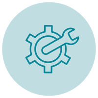 Icon representing custom website development including WordPress and business websites by N and T Infotech Surat