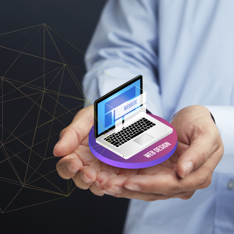 Concept illustration of website development and web design services provided by N and T Infotech in Surat