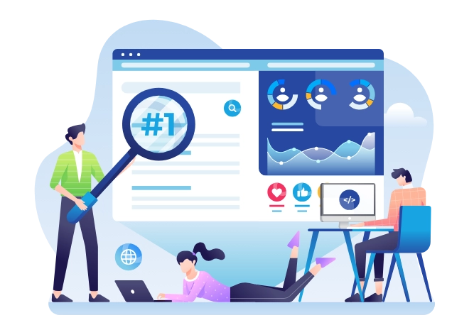 N & T Infotech team working on website development, SEO optimization and digital marketing services in Surat.