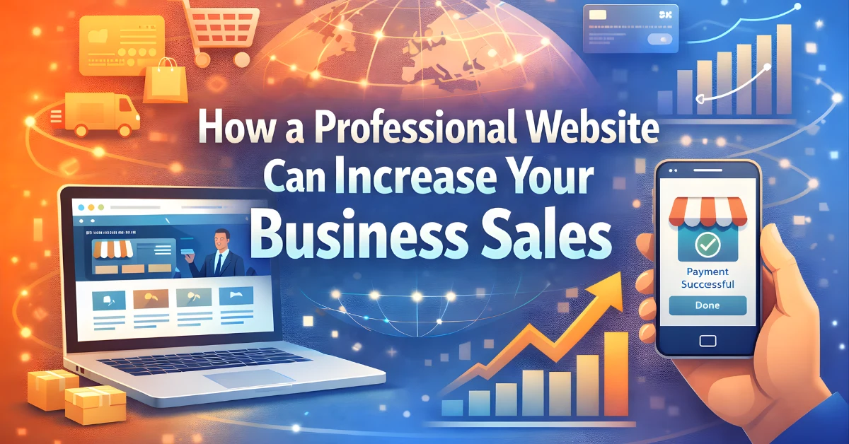 how a professional website helps increase business sales online
