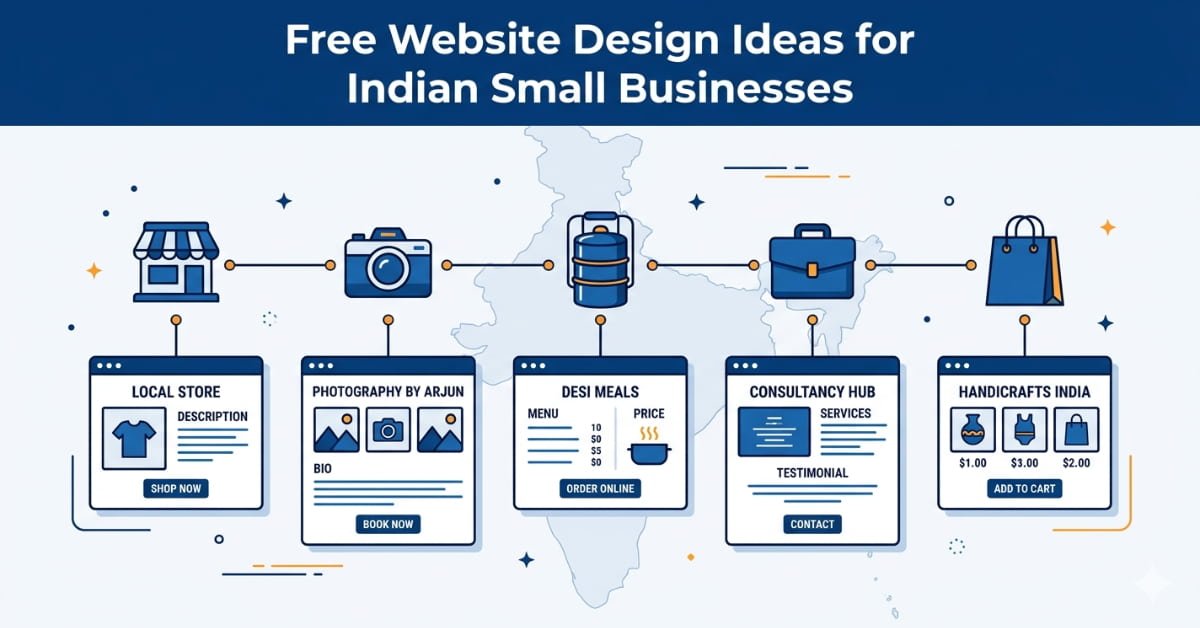 free website design ideas for Indian small businesses with real examples