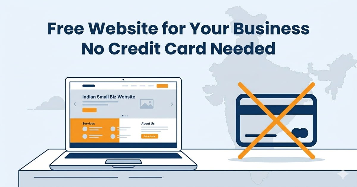 free website for business 5 options that do not need a credit card in India