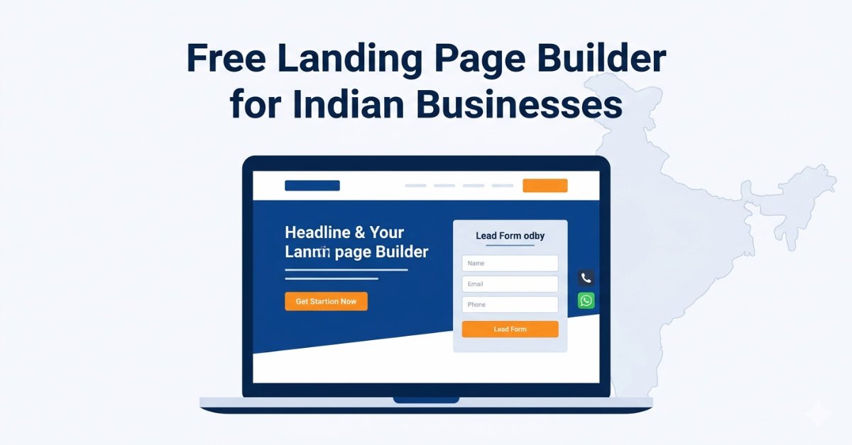 free landing page builder for Indian businesses generate leads without spending