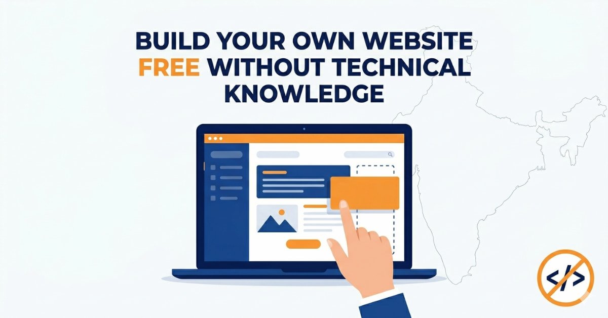 how to build your own website free without any technical knowledge in India